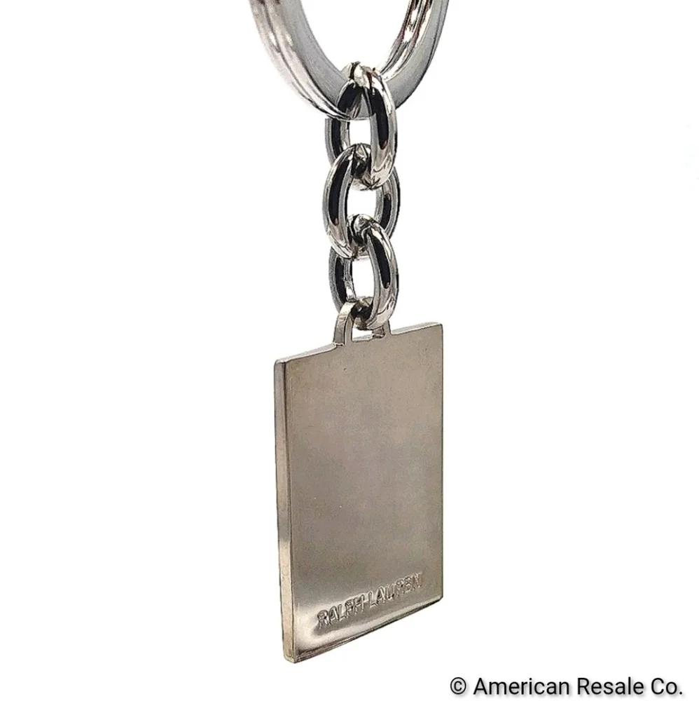 Blue POLO Ralph Lauren Vintage Keychain Fob Purse Charm - Picture 3 of 5